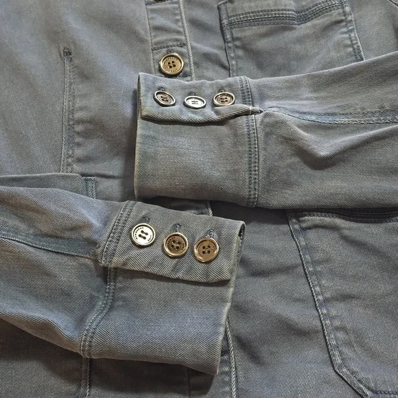 BURBERRY Blue Utility Jacket - Picture 12 of 12